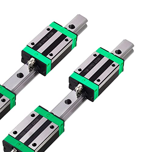 Linear Guide Rail 2PCS HGR15 1000mm Linear Slide Rail Guide Rail 4PCS HGH15CA Square Block Bearings for DIY CNC Routers Kit Lathes Mills - size: 1000mm, style: HGR15