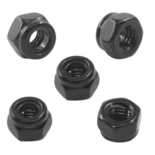 Murtenze 50Pcs M4 x 0.7mm Hex Lock Nuts - size: M4 x 0.7mm