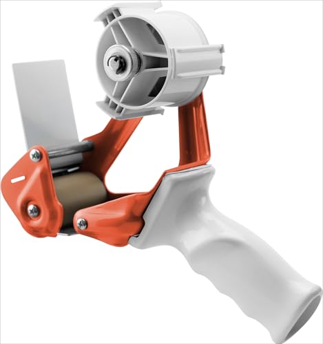 TAPEWELL Heavy Duty Metal Frame Packing Tape Dispenser Gun, 2 inch, Orange - color: Orange, size: 2 Inch
