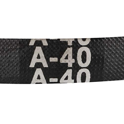 uxcell A40 Drive V-Belts 40" Inner Length 13mm Width 8mm Thick JIS Standard A-Section Rubber Drive Industrial Transmission Belt - size: 40"