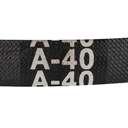 uxcell A40 Drive V-Belts 40" Inner Length 13mm Width 8mm Thick JIS Standard A-Section Rubber Drive Industrial Transmission Belt - size: 40"