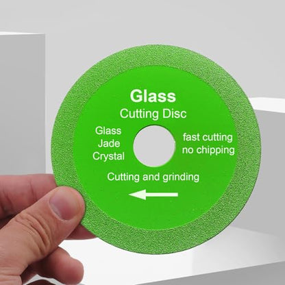 10 Pack Glass Cutting Disc, 4" Diamond Blade for Angle Grinder - size: 10 x 4"