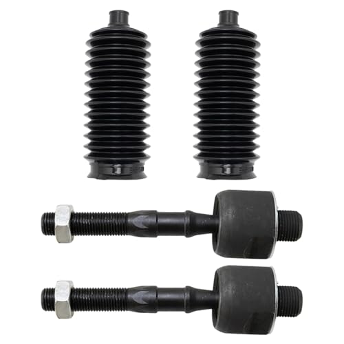 TRQ Front Steering Kit Steering Rack & Pinion Bellow Tie Rod - style: PSA27279