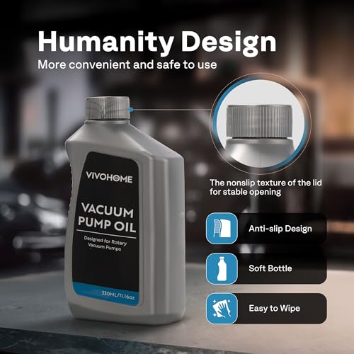VIVOHOME 2 Pack Premium High Vacuum Pump Oil HVAC 330ml/11.16oz - size: 2 Pack