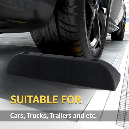 Rubber Parking Stopper for Garage 2 Pack - size: 3.3“H 2pcs