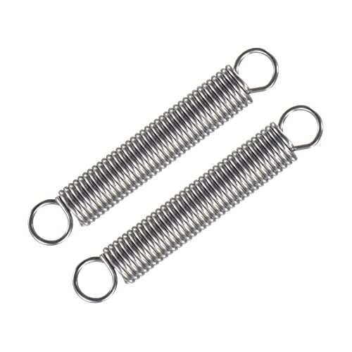 METALLIXITY Extension Spring (1.5x12x80mm/0.06"x0.48"x3.15") 2Pcs, 304 Stainless Steel Tension Spring Wire - for Home Repair Construction Machinery - size: 0.06"x0.48"x3.15"