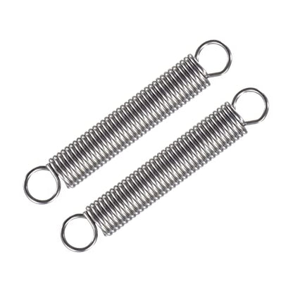 METALLIXITY Extension Spring (1.5x12x80mm/0.06"x0.48"x3.15") 2Pcs, 304 Stainless Steel Tension Spring Wire - for Home Repair Construction Machinery - size: 0.06"x0.48"x3.15"