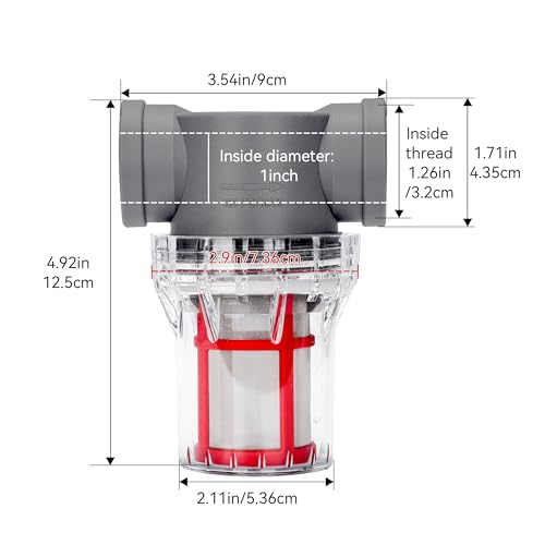 1'' Female NPT in-Line Strainer - Garden Hose Filter for High Pressure Washer, Sediment Filter with 200 Mesh Stainless Steel Screen (1'' 200 Mesh) - style: 1'' 200Mesh