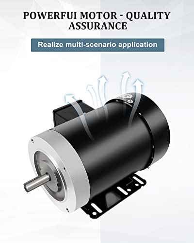 1.5HP General Electric Motor 3450RPM Three Phase 56C TEFC 230/460V - size: 1.5HP, style: 3450 RPM