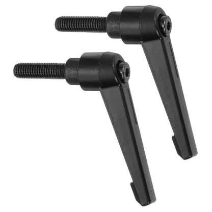 uxcell 2Pcs M8 x 25mm Adjustable Knobs Handle Male Thread Push Button Ratchet Quick Release Locking Rotating Bolt for Lathe Machinery, Black - size: M8 x 25mm