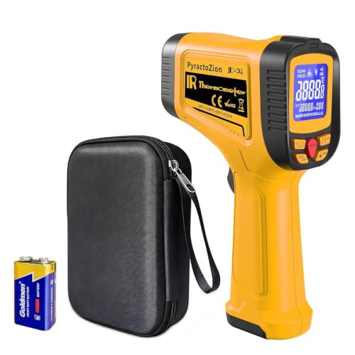 Infrared Thermometer Temperature Gun -58°F to 2732°F, 50:1 Distance Ratio
