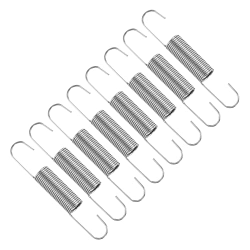 uxcell 8Pcs Stainless Steel Extension Spring Dual Hook 1mmWD, 10x70mmODxL - size: 1mm Wire, 10mmx70mm(ODxL)