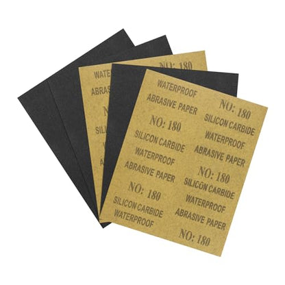 5Pcs Sand Papers 9x11In 180 Grit Sandpaper Sheets Silicon Carbide - size: 180 Grit