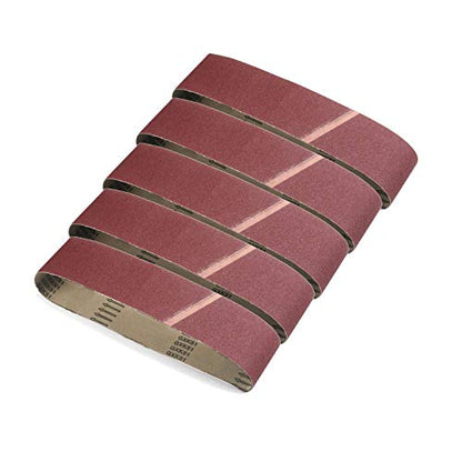 2 Inch X 36 Inch Sanding Belts, 60/80/120/240/400 Grits, Belt Sander Tool for Woodworking, Metal Polishing, Aluminum Oxide Sanding Belts (5 Pack) - size: 2"x36"