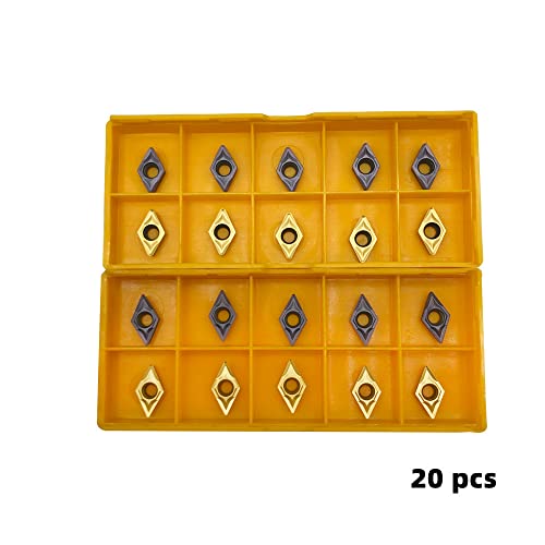 DCMT21.51 DCMT21.52 DCMT070204 DCMT070208 Carbide Turning Inserts - color: 20pcs DCMT21.51 inserts