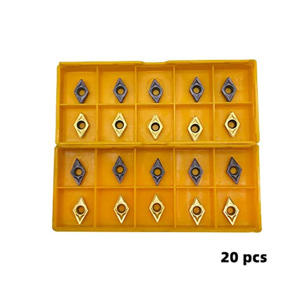 DCMT21.51 DCMT21.52 DCMT070204 DCMT070208 Carbide Turning Inserts - color: 20pcs DCMT21.51 inserts