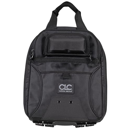 CLC Work Gear 55532 36-Pocket Tool Backpack – Heavy-Duty Ballistic Polyester Contractor Backpack with Laptop Compartment, Reinforced Glasses Case & Padded Straps - style: 36 Pocket Tool Backpack