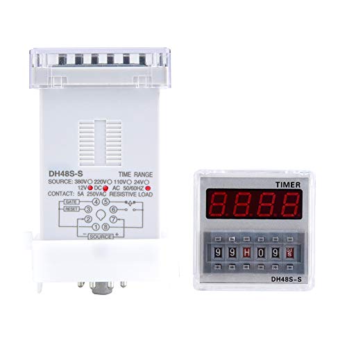 Fafeicy DH48S-S Programmable Delay Time Relay, 8-Pin,
