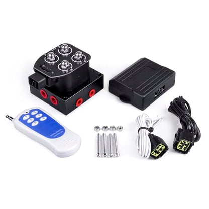 Air Ride Controller With Control Box and Remote - color: Valver With Controller, size: NO pressure gauge