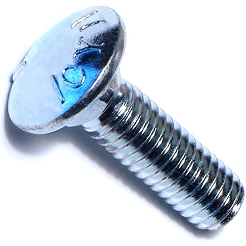 Hard-to-Find Fastener 014973453152 Carriage Bolt Grade 5, 3/8-16 x 1-1/4, Piece-10 - color: Silver-gray, size: 1 Count (Pack of 10)