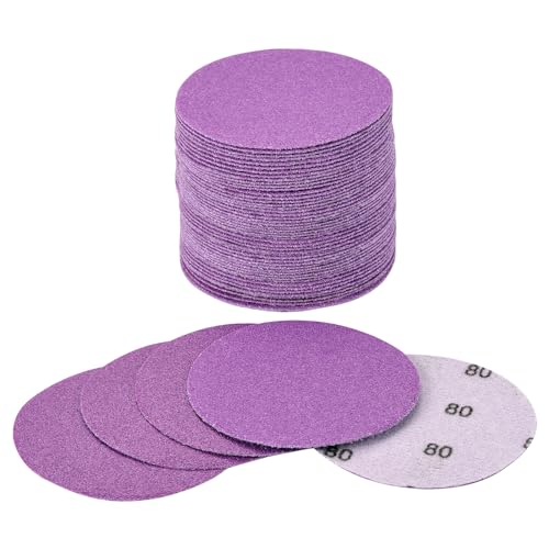 3 Inch Sanding Discs, 40 Pack 80 Grit Hook and Loop Sandpaper - style: 80 Grit