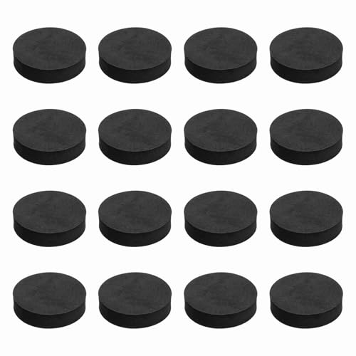 MECCANIXITY Single Sided Speaker Isolation Pads 65mmx16mm Round Black - size: 65mmx16mm