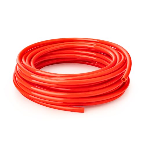 Orange PU Air Hose, 8mm OD 5mm ID, 50FT - color: Orange, size: 8mm OD x 50FT