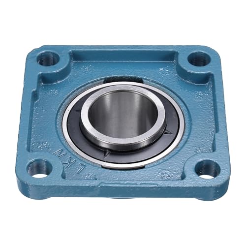 uxcell 2 Pcs UCF-209-28 Pillow Block Bearings 1-3/4 Inch Bore Self Alignment Chrome Steel Bearing Units, 4-Bolt Square Flange Mounted, Solid Base - size: UCF-209-28