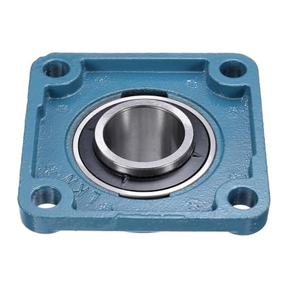 uxcell 2 Pcs UCF-209-28 Pillow Block Bearings 1-3/4 Inch Bore Self Alignment Chrome Steel Bearing Units, 4-Bolt Square Flange Mounted, Solid Base - size: UCF-209-28