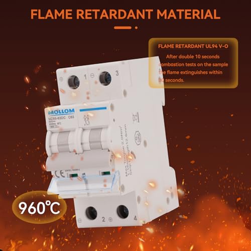 MOLLOM DC 2P 250V 16Amps C16 Miniature Circuit Breaker - style: 16A