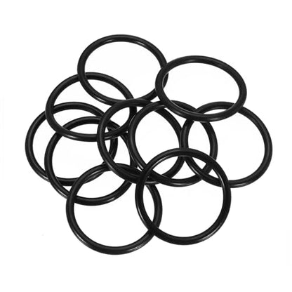 uxcell 10Pcs AS-329 O-Rings, Nitrile Rubber O-Rings 2" ID, 2-3/8" OD, 3/16" Width Round Sealing Gasket for Automotive Machine Plumbing Sealing Repair (70 Durometer, Black) - size: 2" ID, 2-3/8" OD, 3/16" Width