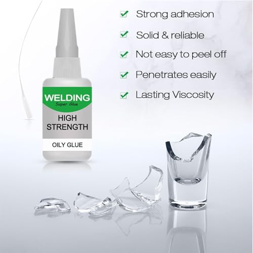 2Pcs Welding High-Strength Oily Glue,Magic Glue,Multifunctional Fast Repair Instant Bonding Welding Glue for Metal, Plastic, Ceramics, Leather, Glass,Super Glue All Purpose,Shoe Glue Heavy Duty(2PCS)