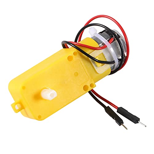Diann 4pcs TT Motor DC 3-6V Gearbox Motor 200RPM Ratio 1:48 Shaft Motor with 2.54mm Wire for DIY Smart Car Robot - style: 4pcs Motors