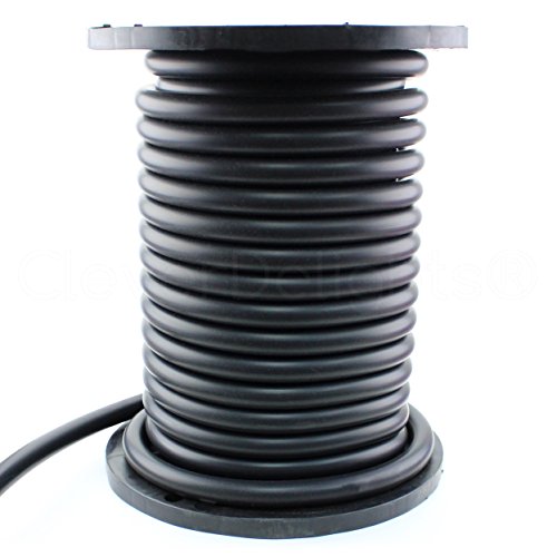 CleverDelights Solid Rubber Cord - 1" Diameter - 5 Feet - Buna 70 Durometer - Black - 1 Inch Round