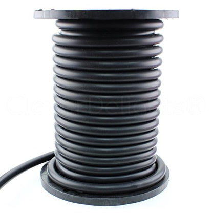 CleverDelights Solid Rubber Cord - 1" Diameter - 5 Feet - Buna 70 Durometer - Black - 1 Inch Round