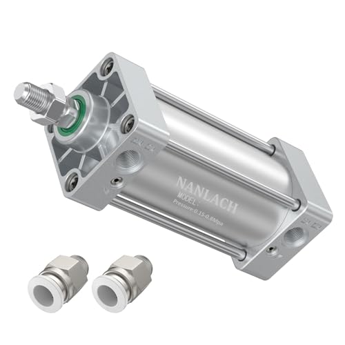 Aluminum Alloy Pneumatic Air Cylinder Bore:4 inch(100 mm), Stroke:5 inch (125 mm),Screwed Piston Rod Dual Action Large Thrust SC100X125 - color: 100MM Bore, size: 125MM Stroke