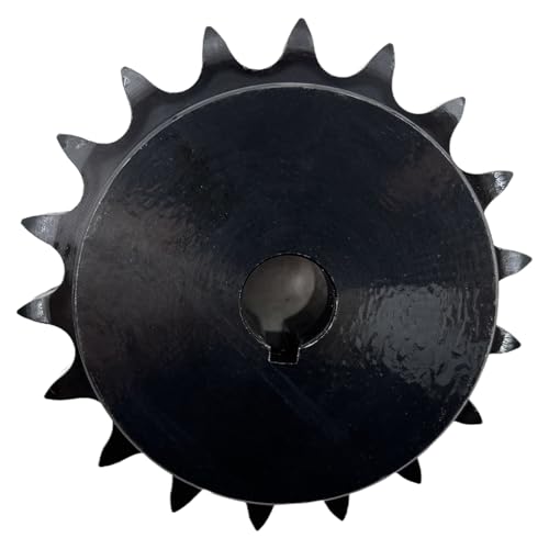 #50 Roller Chain Sprocket Type B 5/8 inch Bore 18 Tooth, Hardened Antirust 1045 Steel Drive Sprockets 50B18-5/8