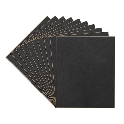 10-Sheets 500 Grit Sandpaper, 9 x 11 Inch Wet Dry Sand Paper Assortment Pack, Silicon Carbide Abrasive Sanding Sheets for Automotive Car Paint Metal Wood Furniture Crafts Polishing - size: 9x11 inch, style: 500Grit 10 Pcs
