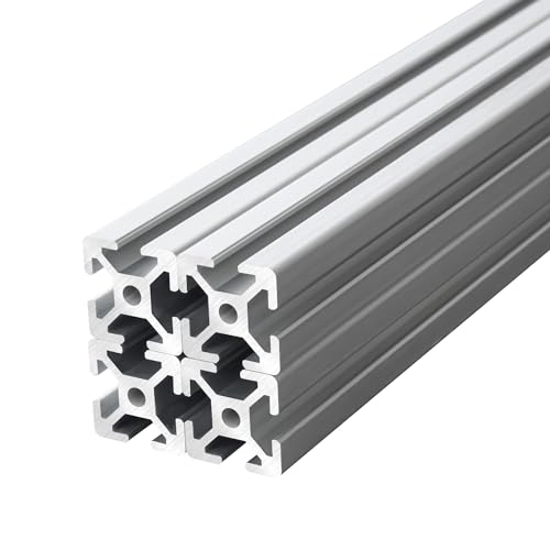 IXGNIJ 1010/10 Series 1 Inch x 1 Inch T Slot Aluminum Extrusion (25mmx25mm) European Standard Anodized for 3D Printer Parts and CNC DIY Silver 1000mmX4 - color: Silver, size: 1000mm(39.4'')