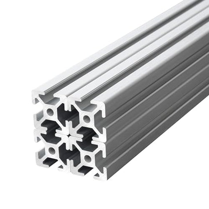 IXGNIJ 1010/10 Series 1 Inch x 1 Inch T Slot Aluminum Extrusion (25mmx25mm) European Standard Anodized for 3D Printer Parts and CNC DIY Silver 600mmX4 - color: Silver, size: 600mm(23.6'')