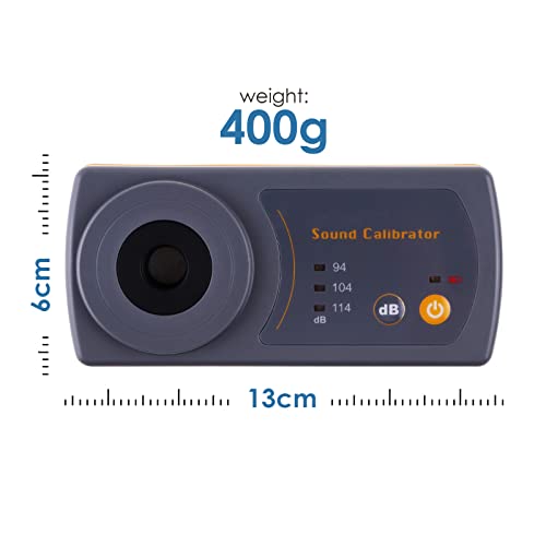 Decibel Meter Calibrator 94dB & 104dB & 114dB Calibrator with Three Calibration Level