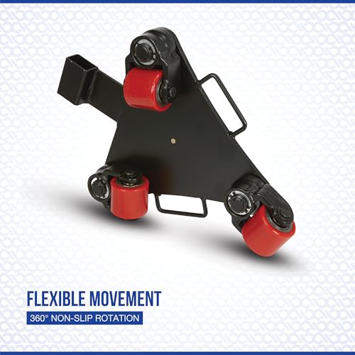 Strongway Multi-Directional Machinery Mover with 360° Rotation, 3 Rollers - size: 4400 LB