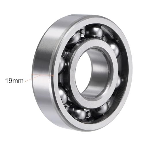 uxcell 6306 Deep Groove Ball Bearings 30x72x19mm Chrome Steel, Open Type - size: 30x72x19mm