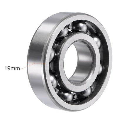 uxcell 6306 Deep Groove Ball Bearings 30x72x19mm Chrome Steel, Open Type - size: 30x72x19mm