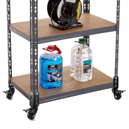 4" Storage Rack Caster Wheels, Fit Boltless Shelving Rack Posts