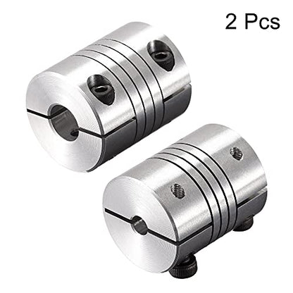 uxcell 2PCS Motor Shaft 5mm to 10mm Helical Beam Coupler Coupling 25mm Dia 30mm Length - size: 5mm to 10mm