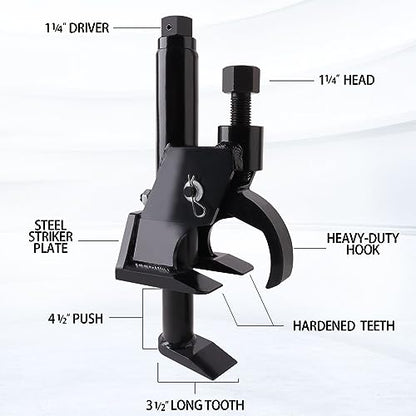 Manual Tire Bead Breaker, Adjustable Hammer Bead Buster Tires Changer Fit for 38 and 42 inches Tire Operation, ATV, Golf Cart, Tractors, Trucks, Heavy Duty (Black(Manual)) - color: Black(Manual)
