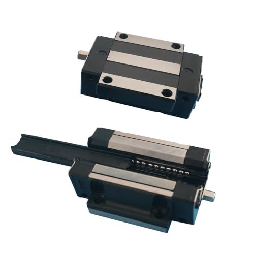HGW20CA Linear Slider Bearing, 2pcs HGW20CA Flange Standard Steel Bearing Slider Block, for HG20 High Assembly CNC Linear Guide for CNC - size: HGW20CA, style: Steel protection slider