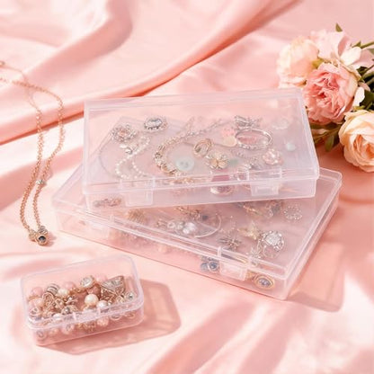 LJY 20 Clear Plastic Boxes, 3 Sizes for Hardware - color: Transparent, size: Mixed Sizes