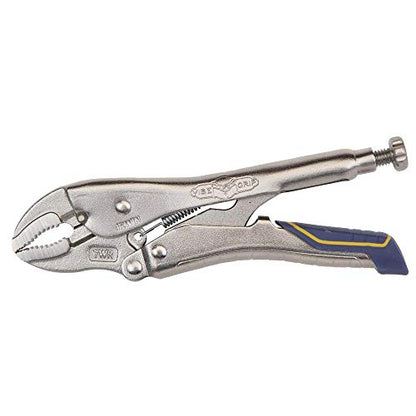 IRWIN VISE-GRIP Locking Pliers, Fast Release, Curved Jaw with Wire Cutter, 7-Inch (IRHT82580)